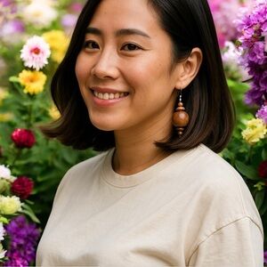 ✅Wooden Bead Earrings 🪵